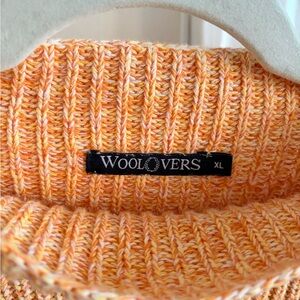 WoolOvers 100% wool sweater size M yellow & orange color mix